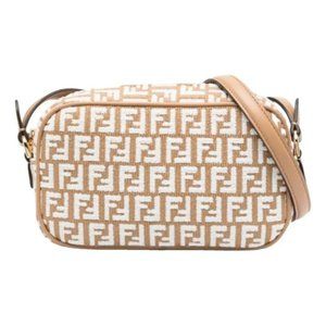 Fendi Shoulder Bag Women Brand FENDI Brown White